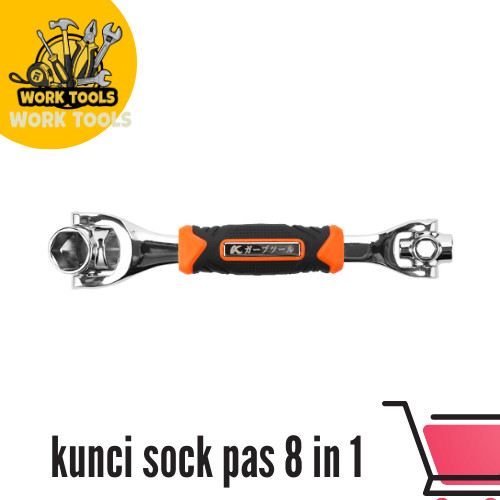 Kapusi Kunci Ring Pas Shock Set Universal Serbaguna 8 in 1