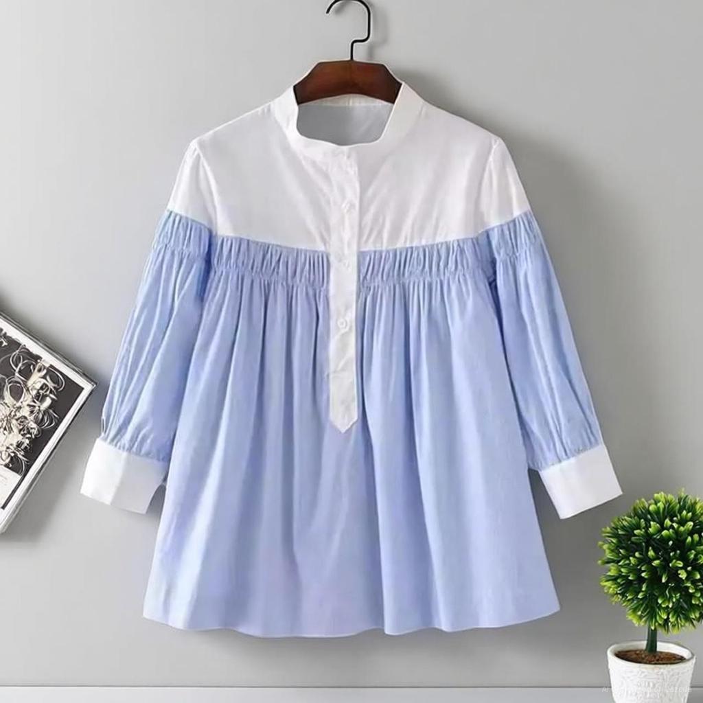 MIA Kemeja Blus Wanita Big Size / S M L XL XXL XXXL 5XL / Atasan Babydoll Korean Style