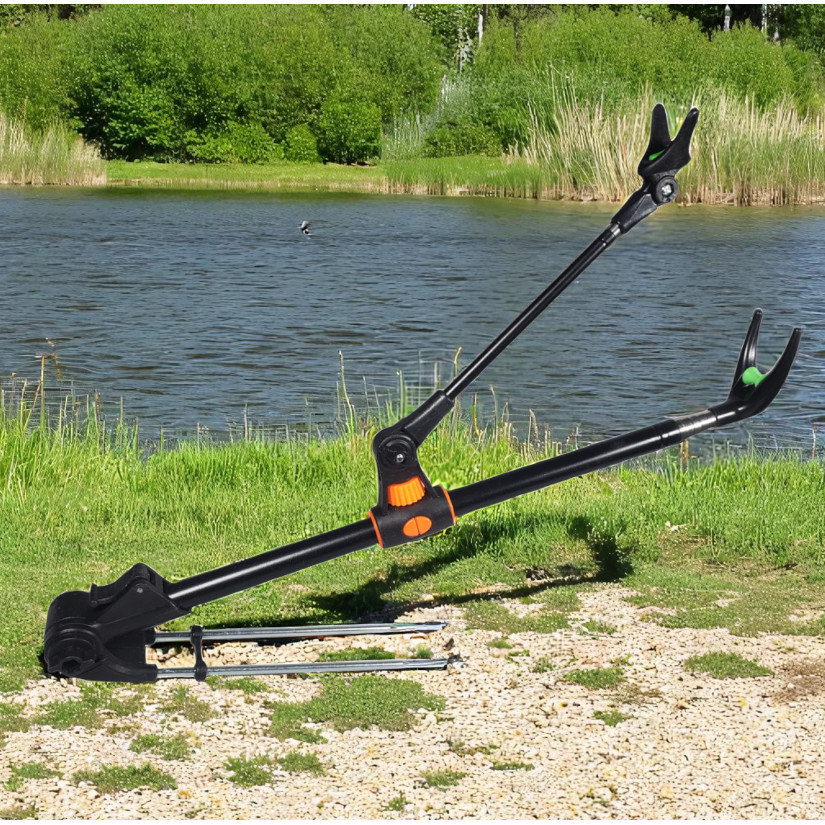 COD Alat Holder Bracket Dudukan Joran Pancing Ikan Sungai Kolam Galatama Otomatis Praktis Tancap Tan