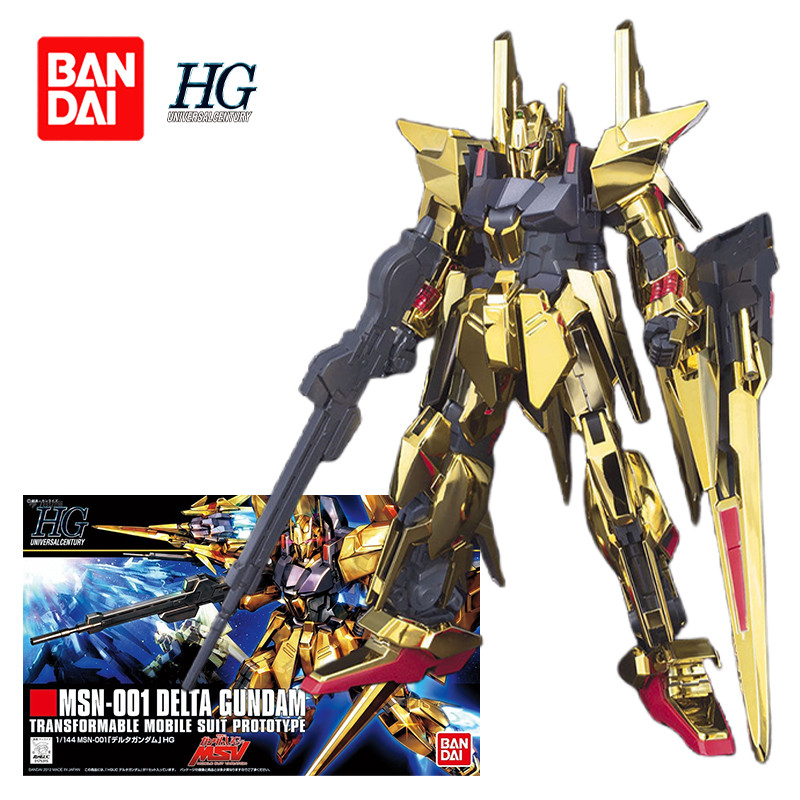 Bandai HGUC 1/144 DELTA GUNDAM Action Figure MSN-001 Delta Gundam Anime Figure Plastic Model Kit