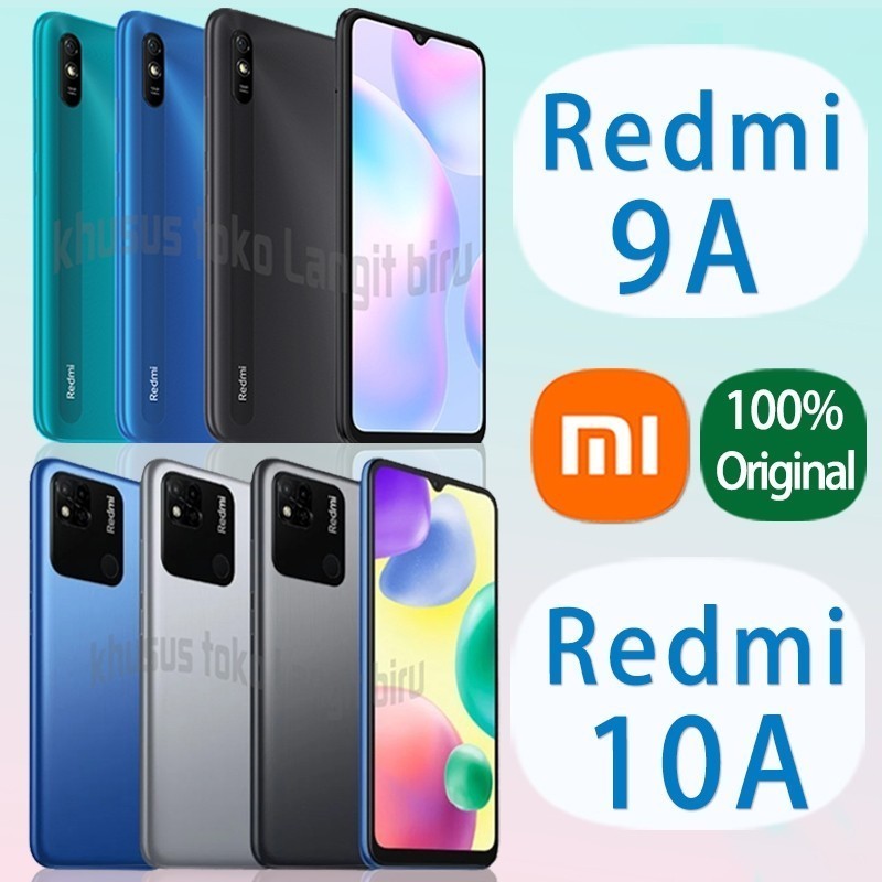 HP Redmi 10A RAM 8/256GB baru promo Smartphone pengenalan wajah 6.53LCD Garansi 1 Tahun