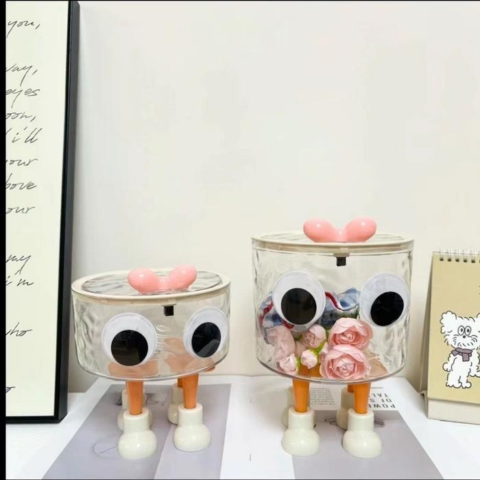 Tempat Sampah Desktop Aesthetic/Keranjang Sampah Serbaguna Sederhana Yang Lucu / Keranjang Sampah Lu
