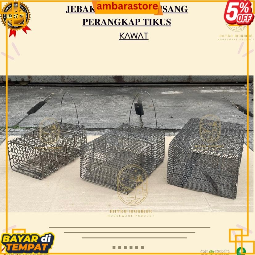 BISA COD [TERMURAH] PERANGKAP TIKUS BESI / JEBAKAN TIKUS / PERANGKAP MUSANG ABS
