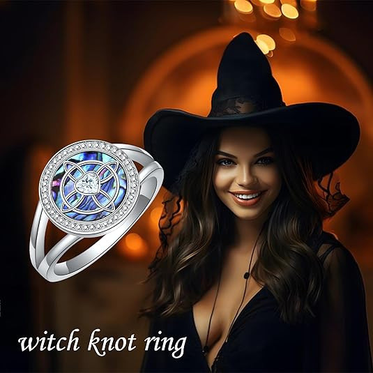 Cincin kerang alami baru Celtic Wicca