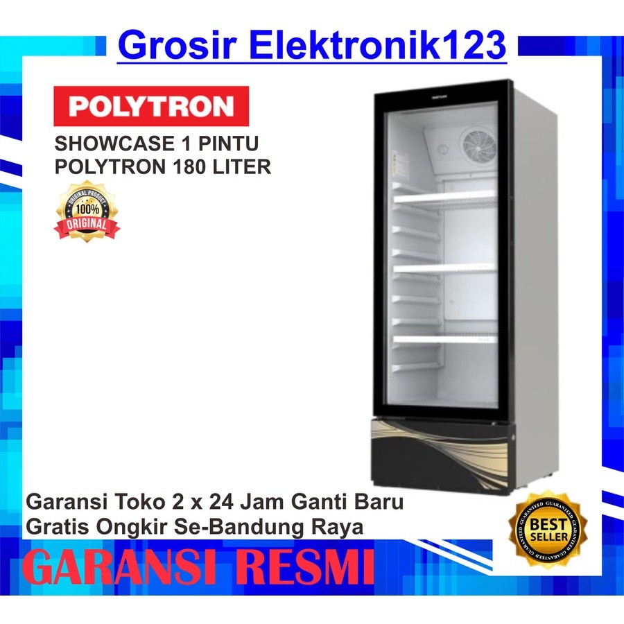 SHOWCASE POLYTRON Showcase Fastcool Borderless 180 Liter SCN 187
