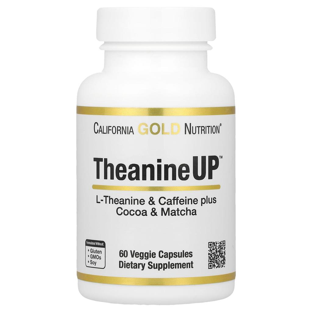 California Gold Nutrition, TheanineUP™, L-Theanine & Caffeine Plus