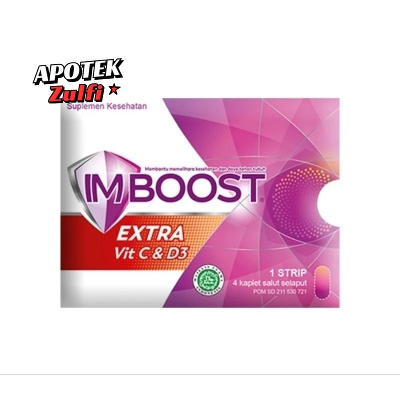 IMBOOST EXTRA VIT C dan VIT D SUPLEMEN DAYA TAHAN TUBUH