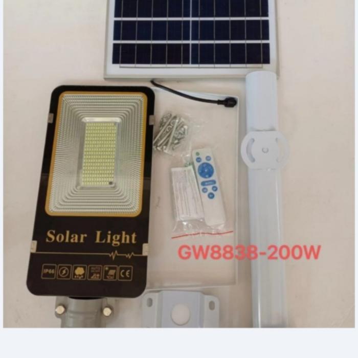 lampu jalan solar 300w pju led panel surya 300w 300 w 2in1 - PJU SOLAR 100 W Terlaris