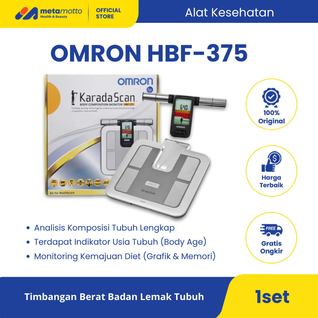 Karada Scan Body Composition Monitor Omron HBF-375 / Timbangan Digital Omron HBF-375 / Omron HBF-375