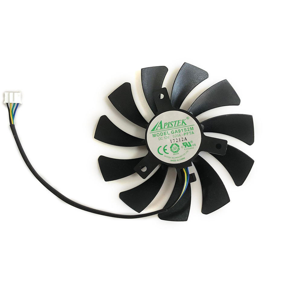 85MM,Y GA91S2M,GPU Cooler,Video Card Fan,For SAPPHIRE RX560 RX550 2G D5,PowerColor RX 560/550 R7 350