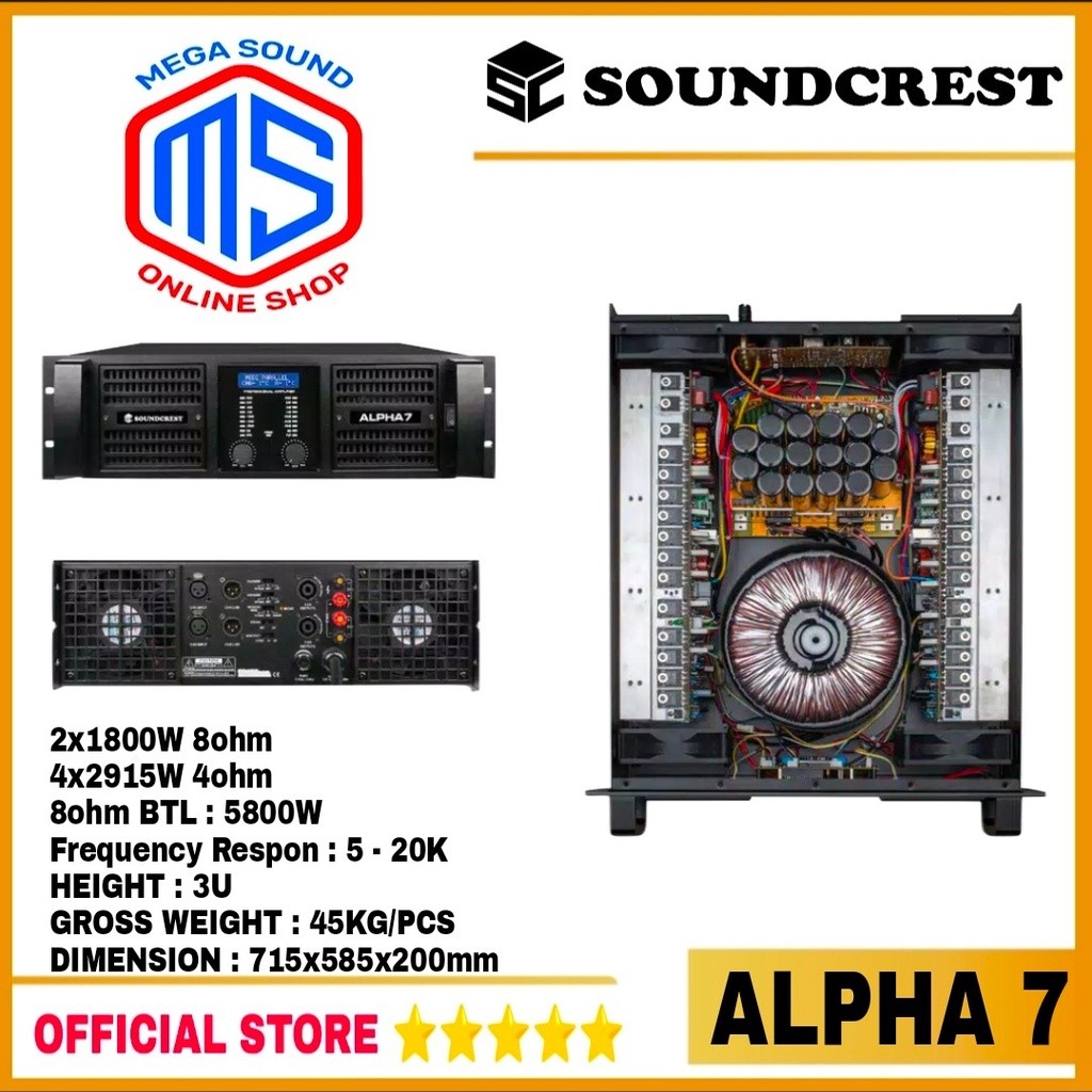Power Amplifier Soundcrest ALPHA7