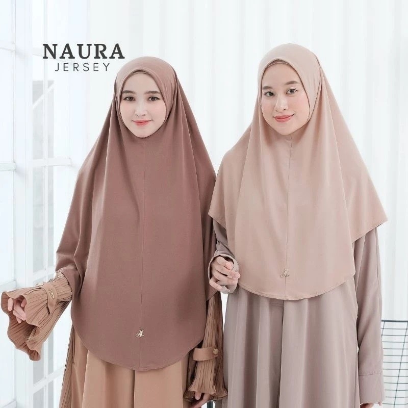 MACIAS_ Albata Hijab - Naura Instant - Bergo Jersey- Hijab Instant Jersey - Jilbab Instan