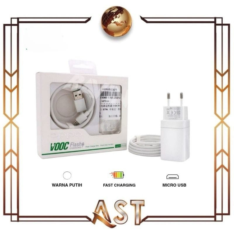 COD Charger Oppo Vooc F3 F5 F7 R9 A37 Neo7 F1S A71 F11 Micro Fast Charger cas hp Android