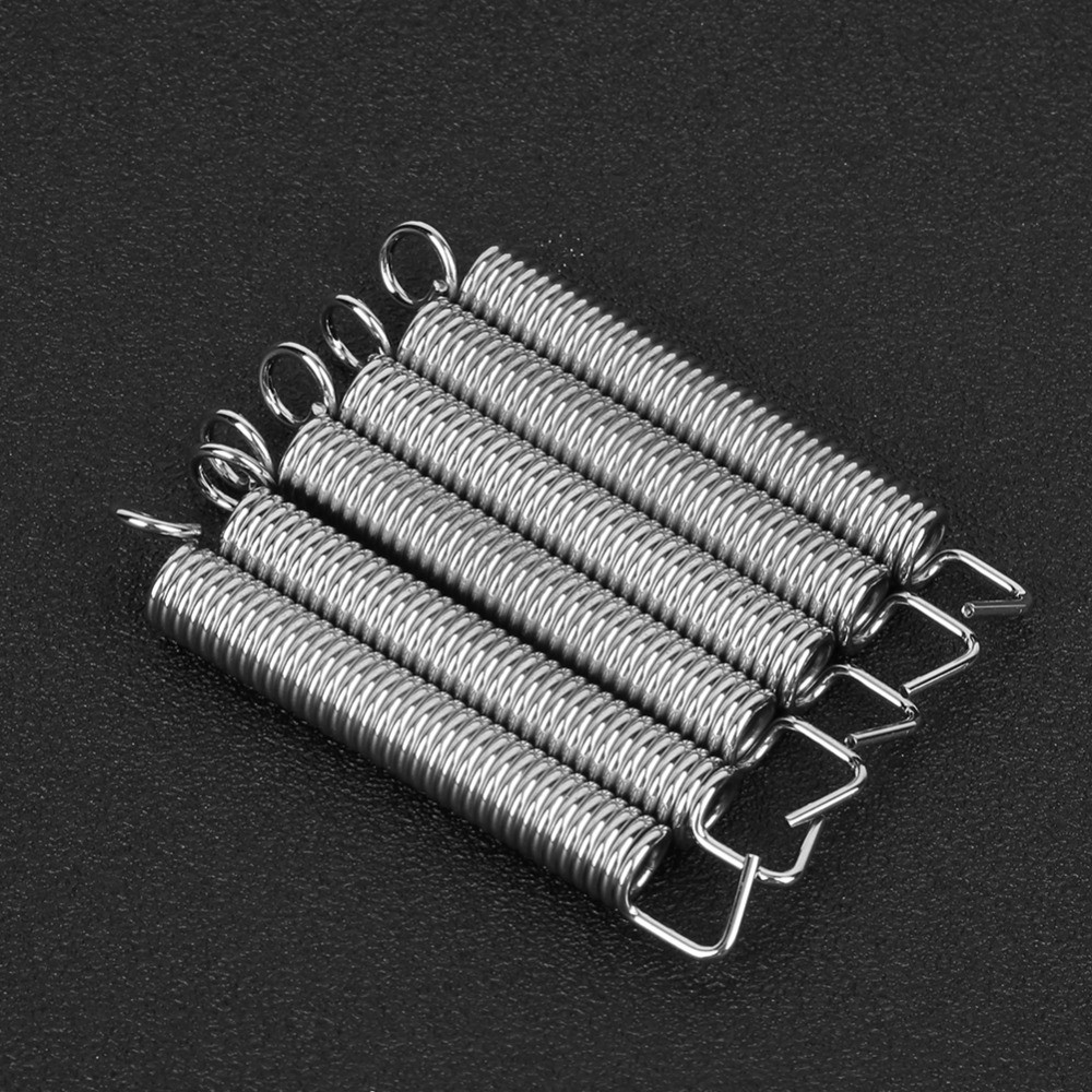 6pcs Metal​ ​Tremolo Springs​ ​Bridge Replacement Parts​ ​Silver ​Guitar Bridge Springs​ ​Tremolo Sy