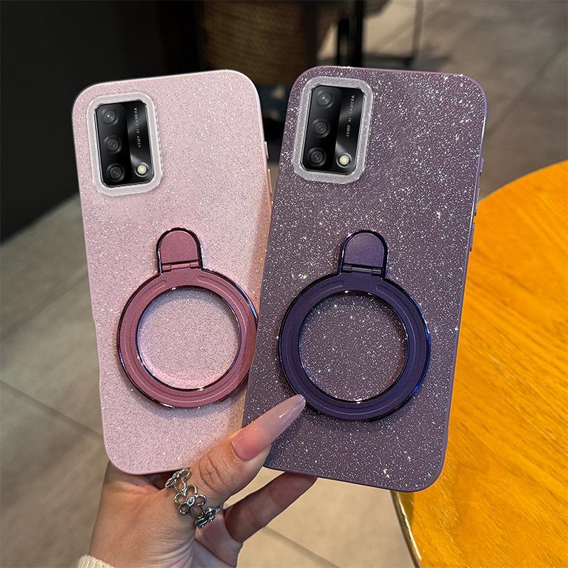 Soft Silikon Casing Hp Untuk OPPO A95 4G Case Untuk OPPOA95 4G CPH2365 Softcase Glitter Dengan Magne