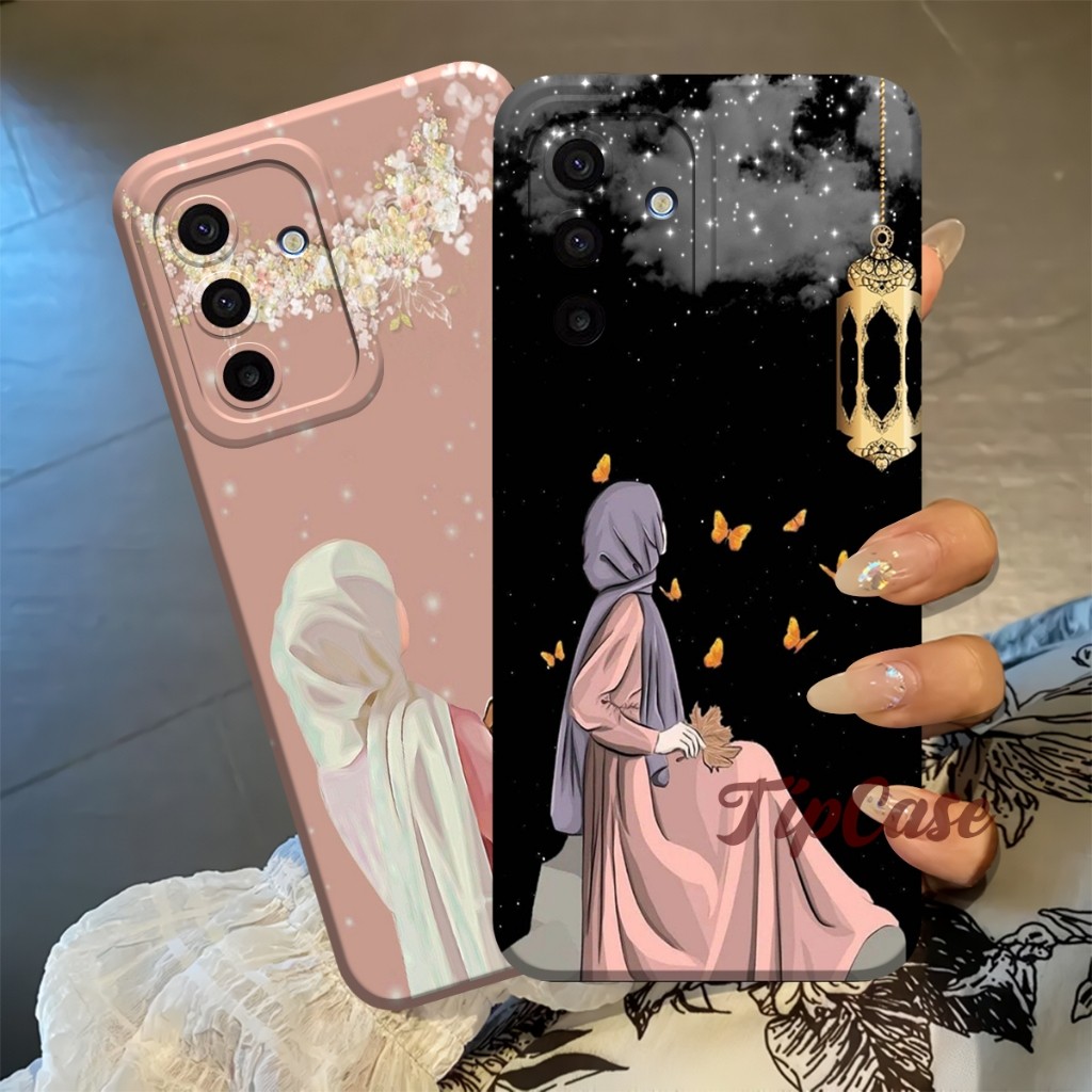 Softcase Samsung A17 A16 A15 A14 A13 A12 A11 Casing Lentur Pelindung Kamera Motif Muslimah Kekinian