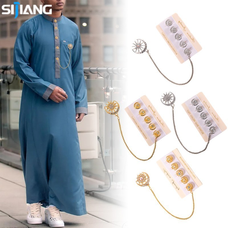 SIJIANG Butang Baju Melayu Pria Kancing Baju /Anti Karat Kancing Pin/Melayu Pria Set