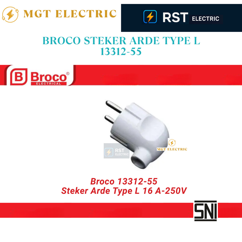 BROCO STEKER ARDE BENGKOK L PUTIH 1331255  L TYPE