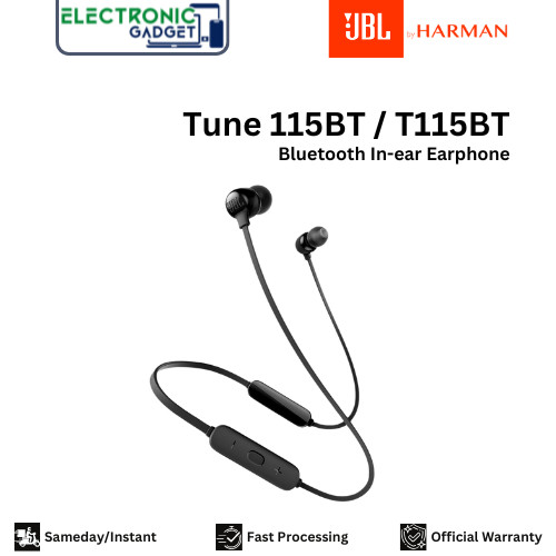 JBL Tune 115BT / T115BT / T115 BT Bluetooth In-ear Earphone