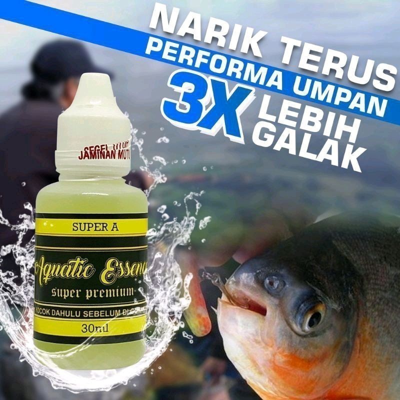 30 ML - Aquatic Super Premium A Essen Ikan Bawal Mancing Harian Lomba Galatama Target Babon/Indukan