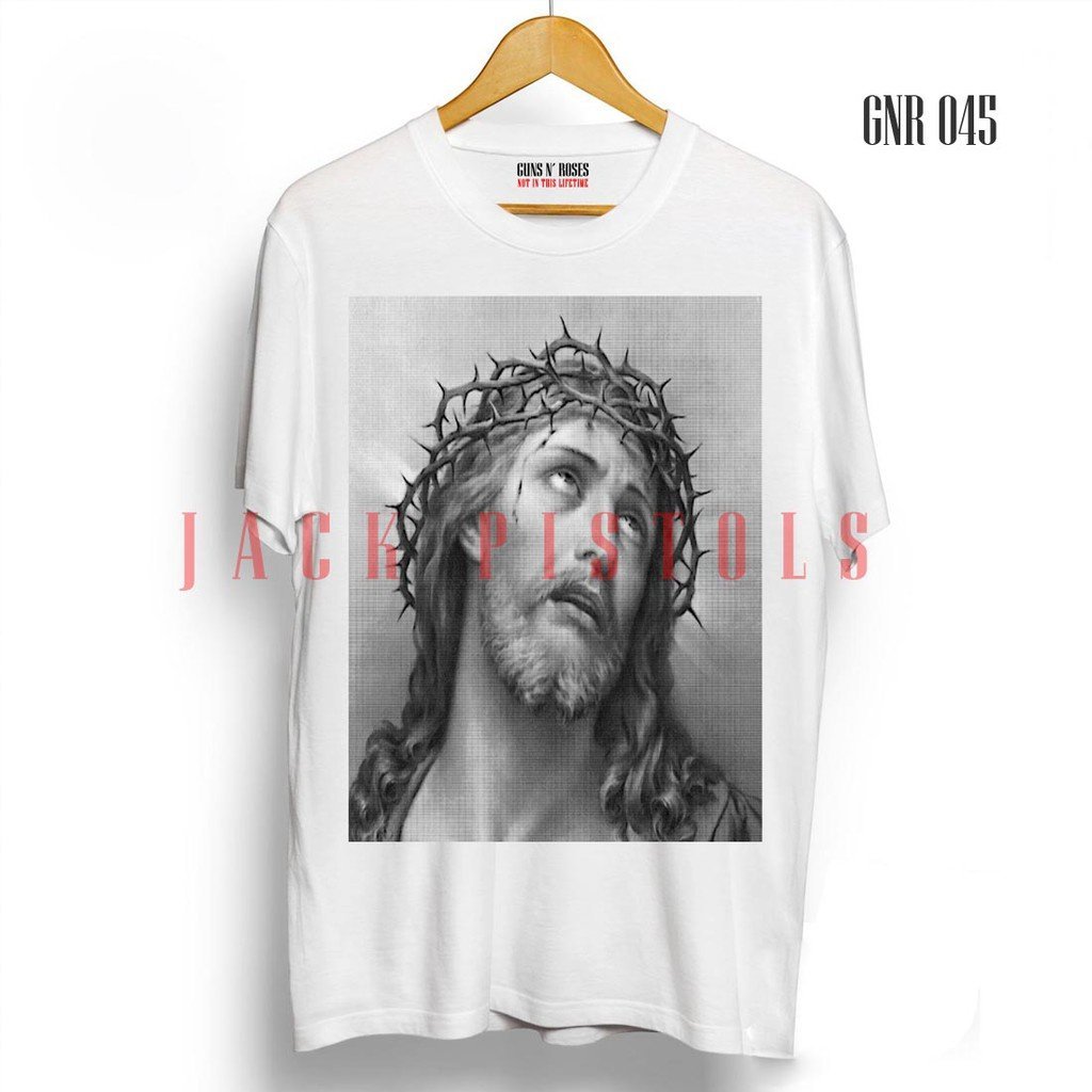 T-shirt .T-shirt Guns N Rose Axl Yesus Gray Gnr 045 kaus kaus Distro COD
