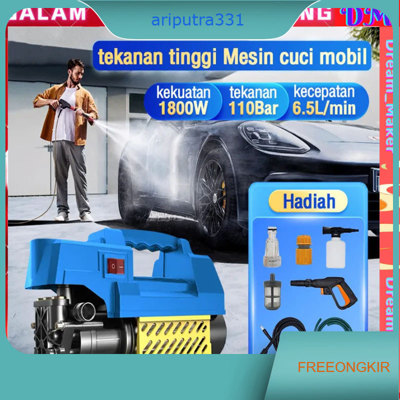 Jet Cleaner 600W Semprotan Cuci Motor Mesin Cuci Mobil Semprotan Kencang Alat Cuci Motor Mesin Cuci 