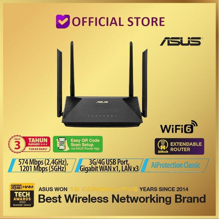 ASUS RT-AX53U AX53U AX1800 Dual Band WiFi 6 Wireless Router AiMesh AX53U - AX53U