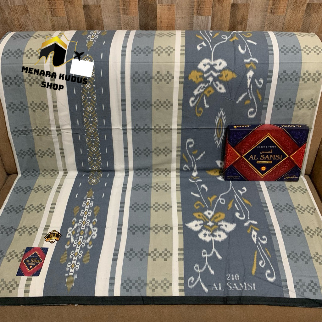 SARUNG MOTIF TENUN ALSAMSI MOTIF BHS  PREMIUM QUALITY TERBARU