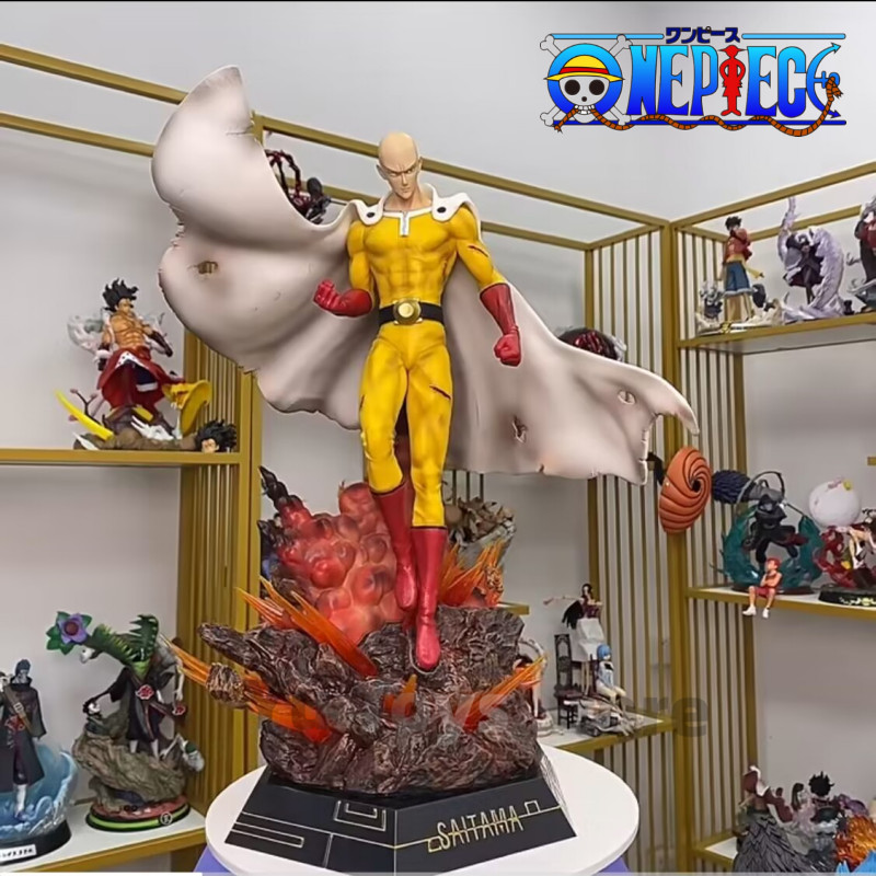 43cm Original One Punch Man Figure Saitama Model Dolls Figurines Dxf Hero Pvc Action Figures Collect