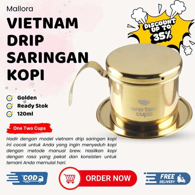 Vietnam Drip Coffee Sekrup 120ml – Saringan Kopi PF-304