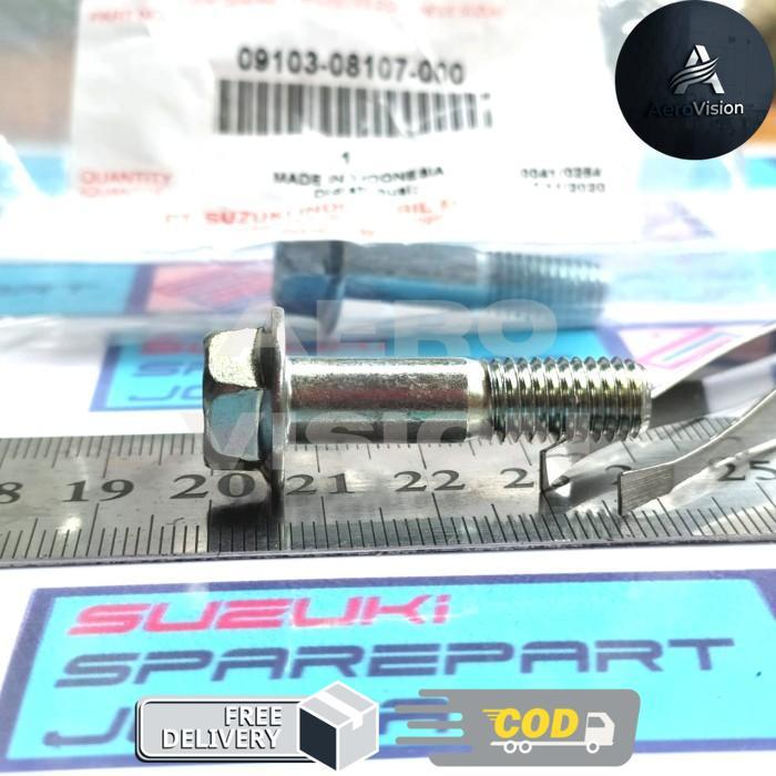 AEROVISION - 09103-08107-000 Baut Braket Kaliper Cakram Depan Satria FU 150 Ori