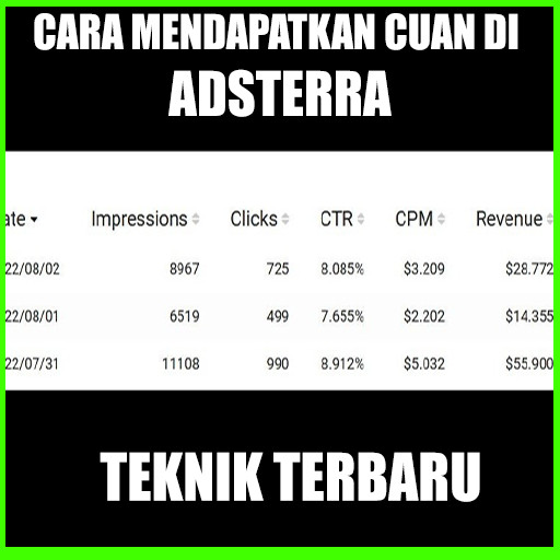 TUTORIAL CUAN TERBARU ADSTERRA