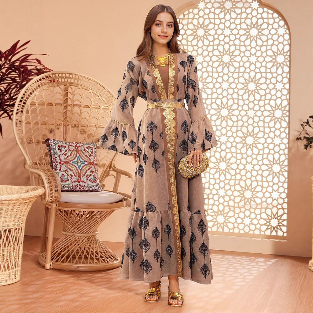 20261m Gaun Bordir Jala Modis Model Baru 3014