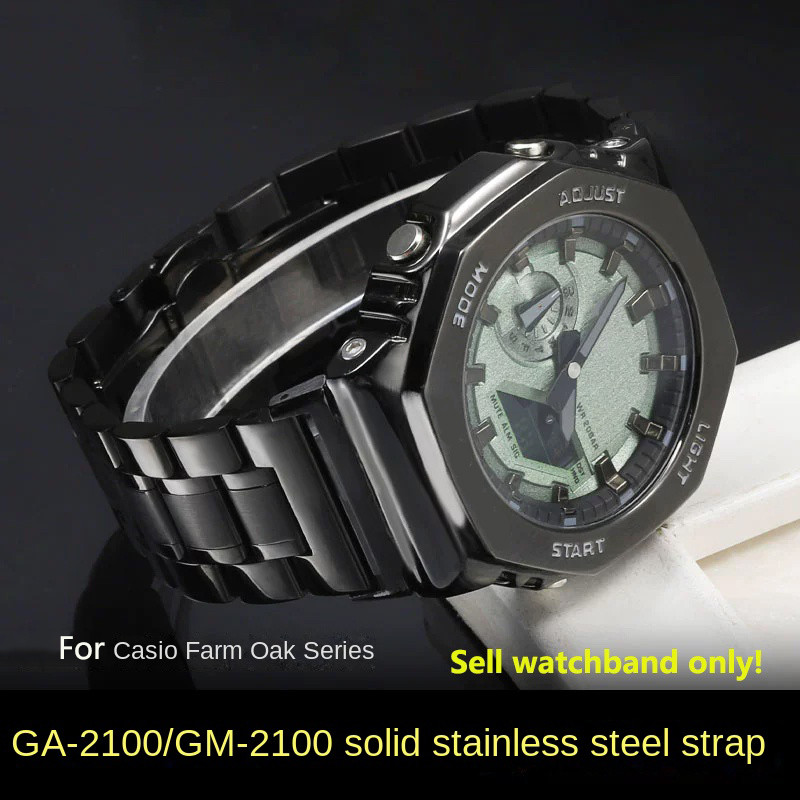 Metal Watch Band for Casio G-SHOCK Series GA-2100/GA2110 GA-B2100 GM-2100 Mofied   Stainless steel s