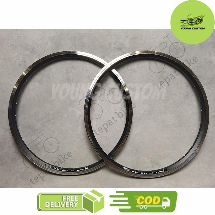 Velg Araya FB-20 ring 20 ETRTO 406 disc & rim - Black-CNC, 28 Hole -young