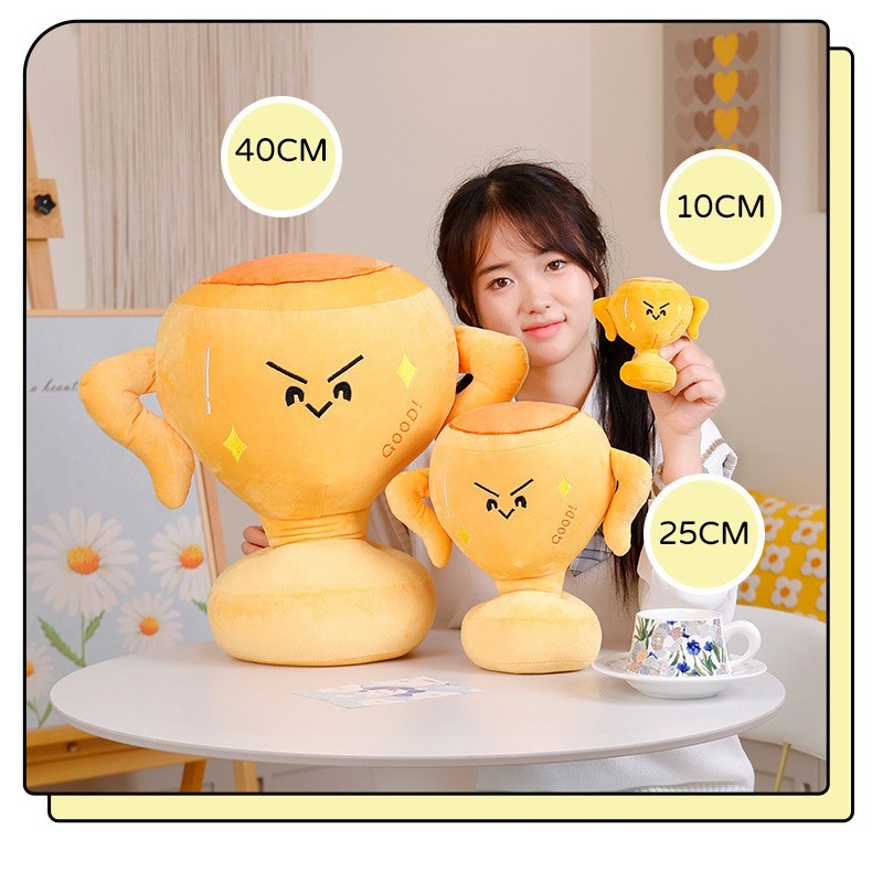 [LOGU] Aksesoris Bantal Trofi Imut Boneka Trofi Penghargaan