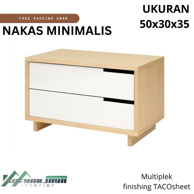 Furniture Sukabumi | Meja Nakas Kamar Tidur Minimalis Moderen Murah Meja Sudut NK33