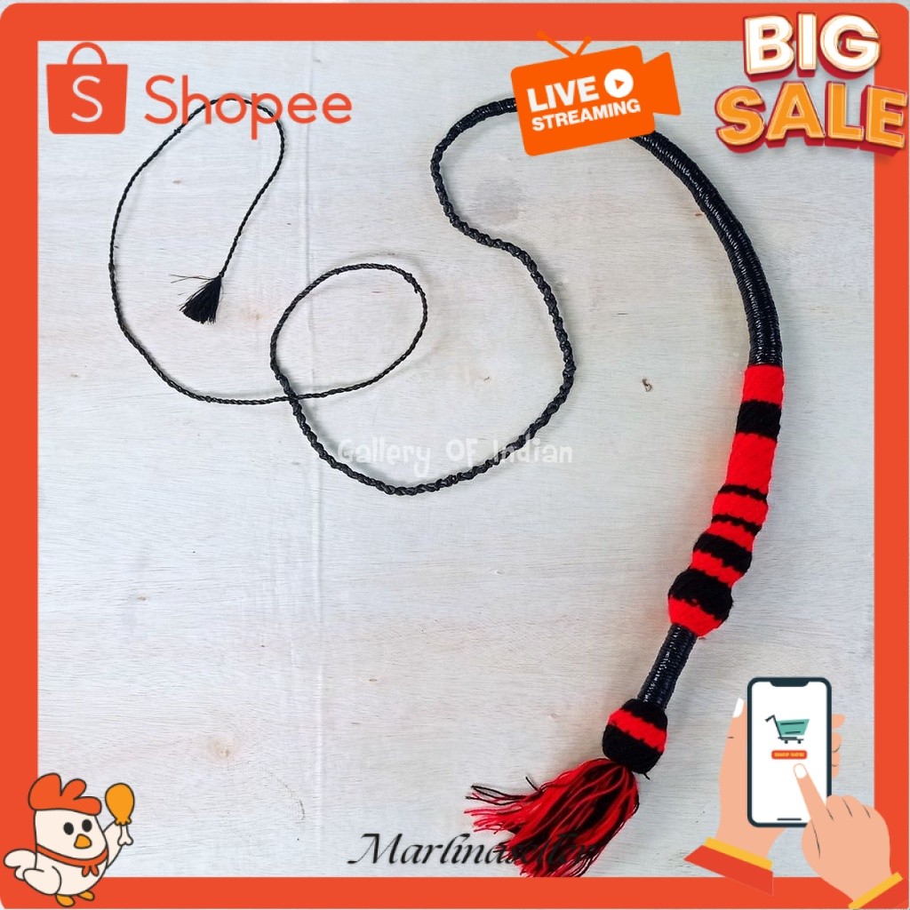 Pecut Bopo Panjang 3-3,2 meter | Pecut Kuda Lumping | Pecut Gambuh | Cemeti MRL