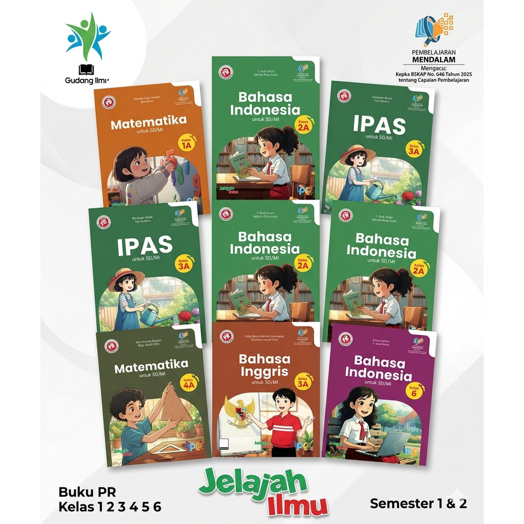 BUKU PR LKS SD KELAS 1 2 3 4 5 6 SEMESTER 1&2 INTAN PARIWARA TAHUN 2026
