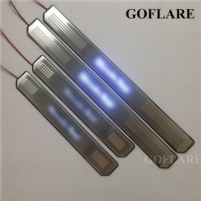 Car Accessories For Mercedes Benz AMG W219 C219 W211 S211 W202 S202 W203 LED Door Sill Scuff Plate S