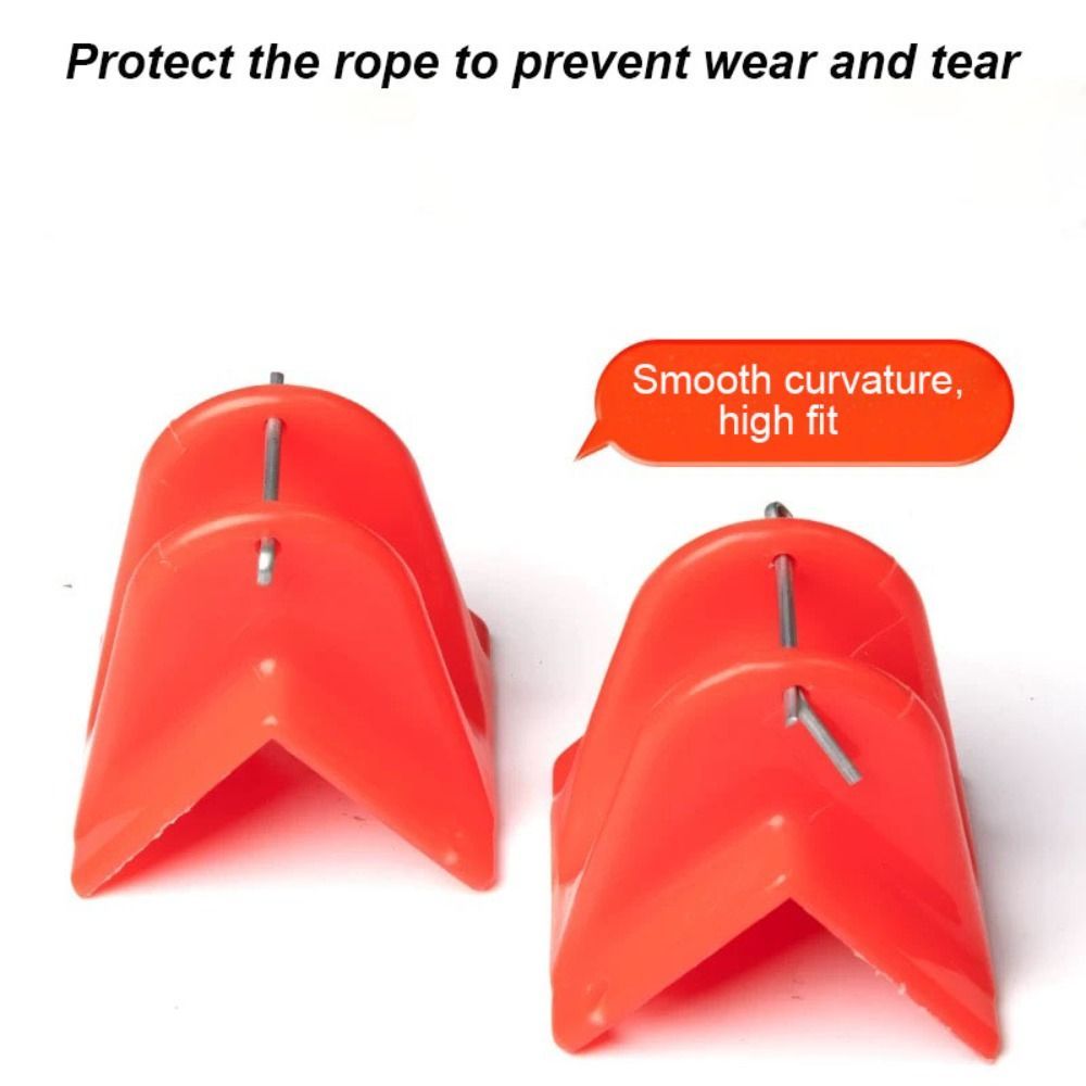 New Thicken High-altitude Operation Rope Protector Red PE Rope Edge Protector Rope Retraction Tool