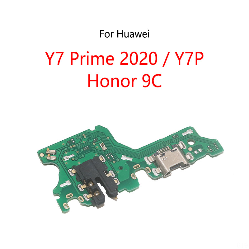 Port Pengisian Daya USB, Soket Jack Konektor Kabel Fleksibel Untuk Huawei Y7 Prime 2020 / Honor 9C /