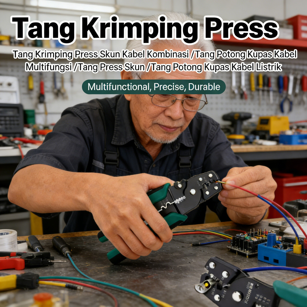 Kabel Skun Tang Krimping Press Kupas /Potong Tang Kabel Listrik Multifungsi /Skun Tang Press Kabel /
