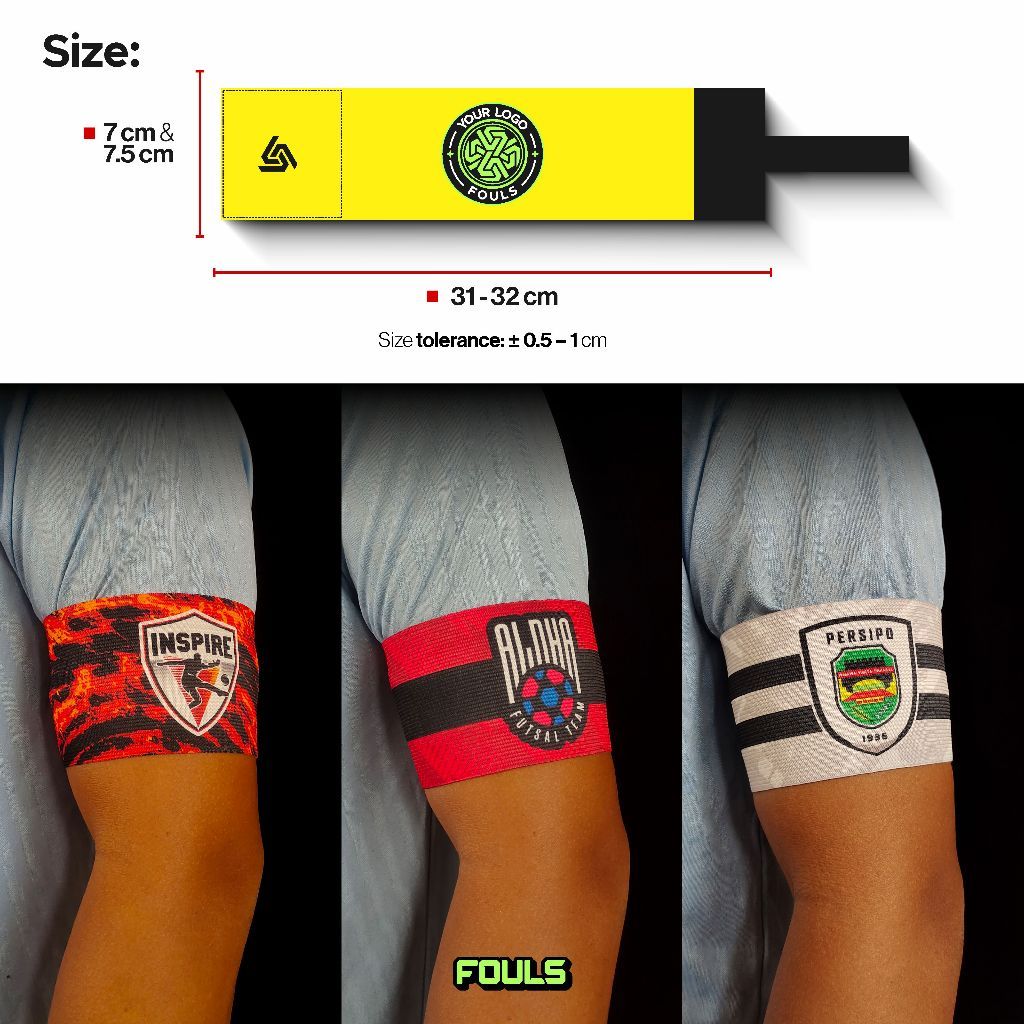 Promo Murah Custom Captain Armband | Custom Ban Kapten - FOULS Terlaris