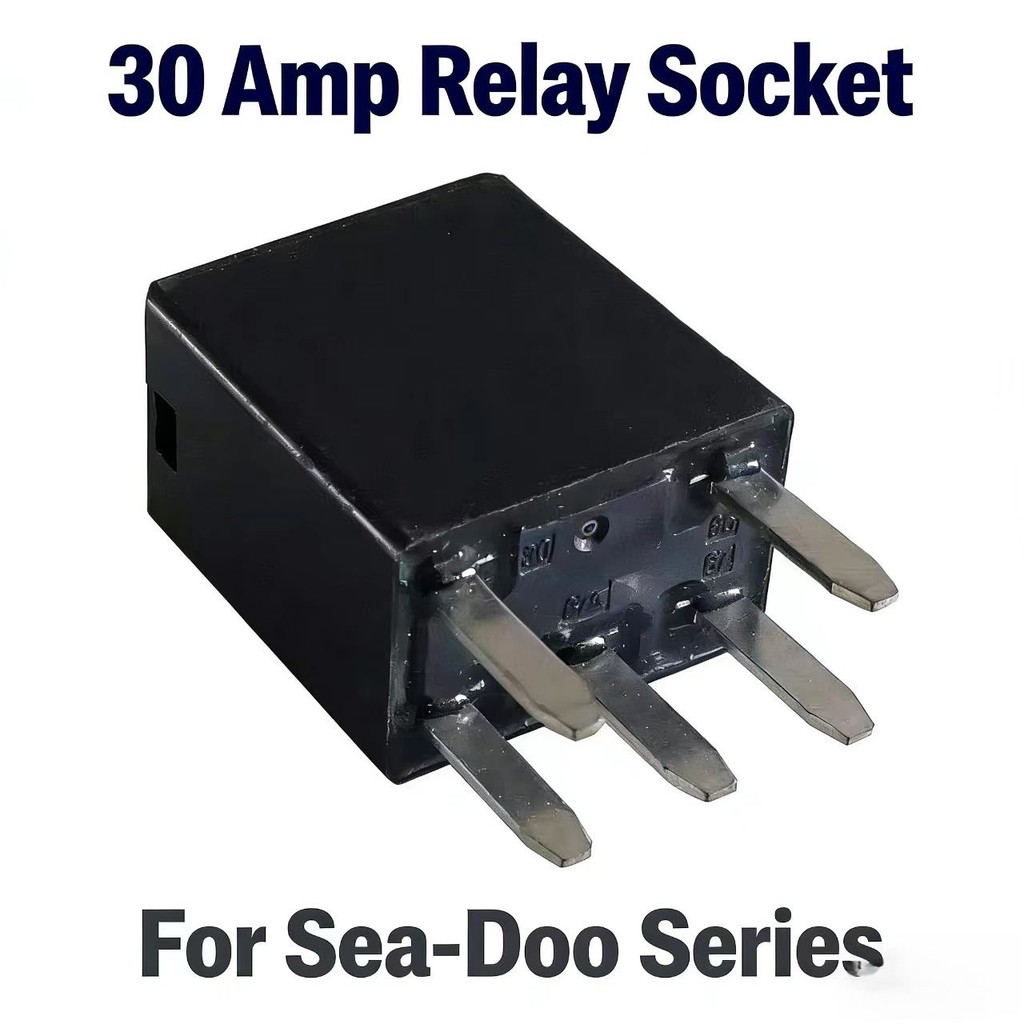30 Amp Relay Socket for SeaDoo Sea-Doo 4-TEC RXP-X RXT-X GTX WAKE SPARK GTI GTS BRP RXT 130 230 255 
