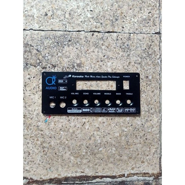 CR middle  panel speaker aktif 8 x 19 cm middle plat besi panel speaker aktif panel sub 8x19 tone co