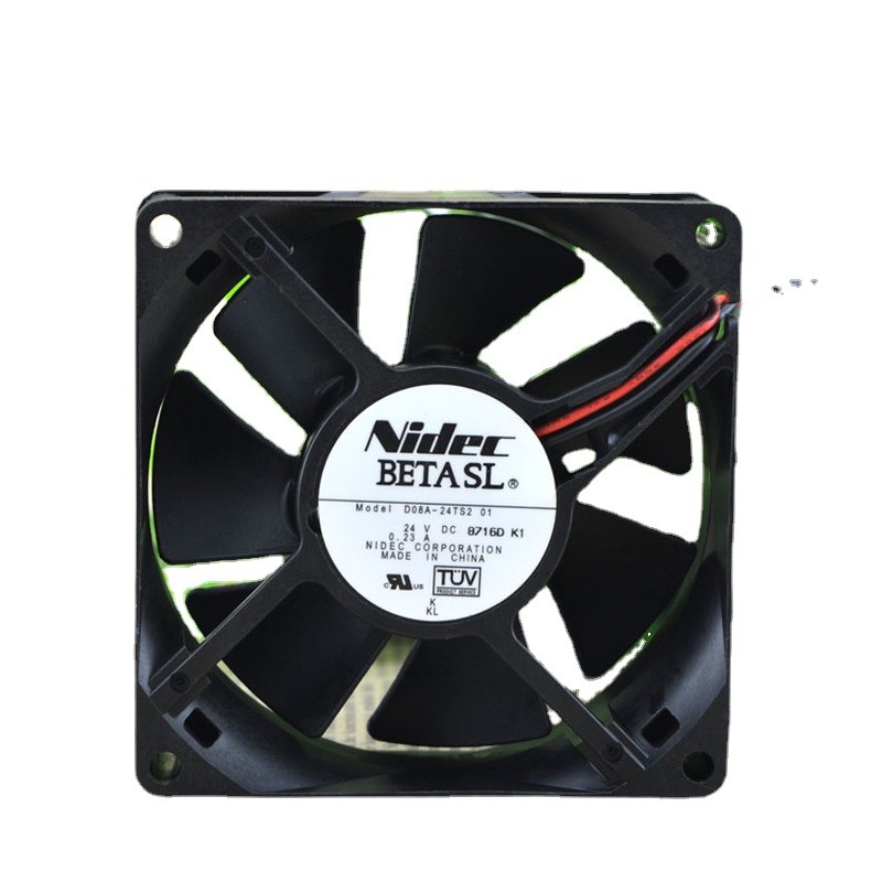 SSEA New Fan NIDEC D08A-24TS2 01 24V 8CM Inverter Fan Cooling Fan 80*80*25MM
