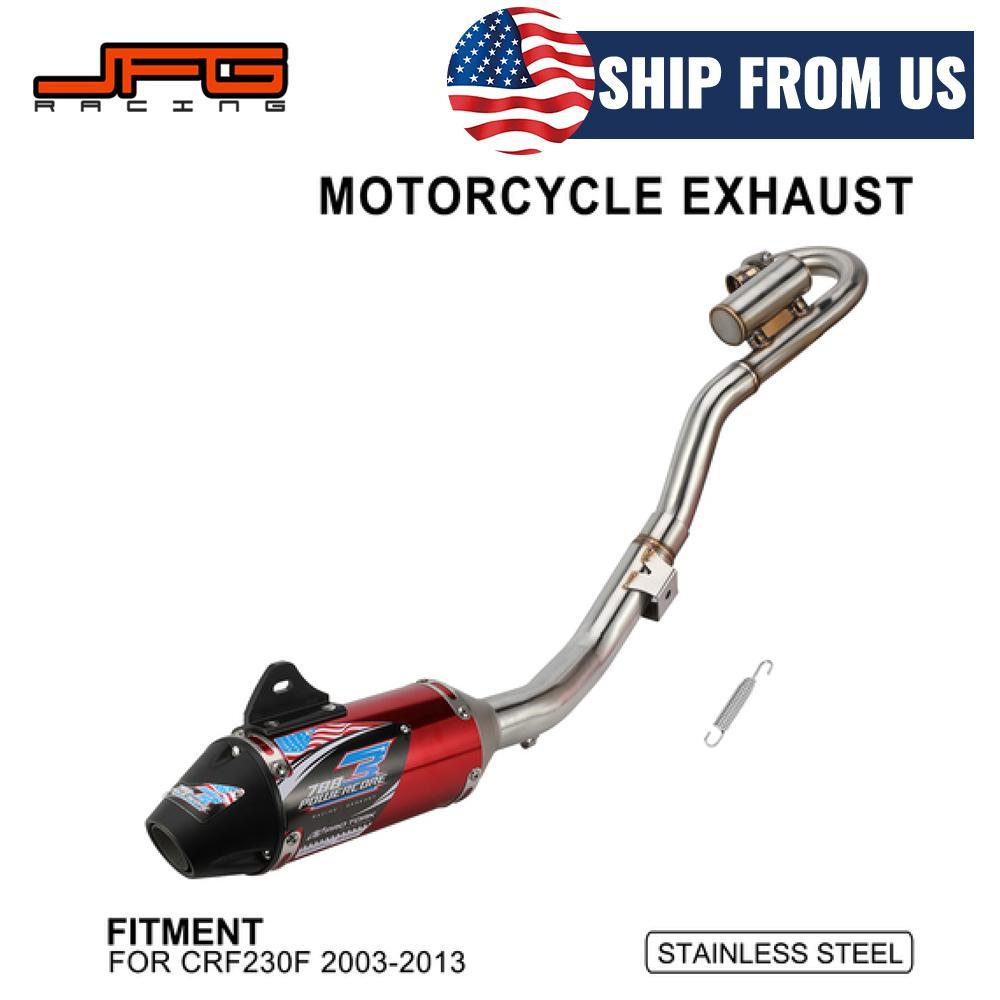 Motorcycle Exhaust Pipe Front Rear Set Electric rt Bike Kit Parts For Honda CRF230F 2003-2013 For HO