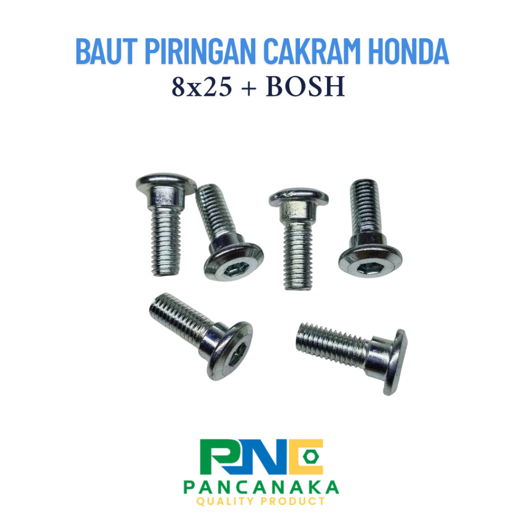 BAUT PIRINGAN CAKRAM HONDA (8x25 + BOS) - 5 PCS
