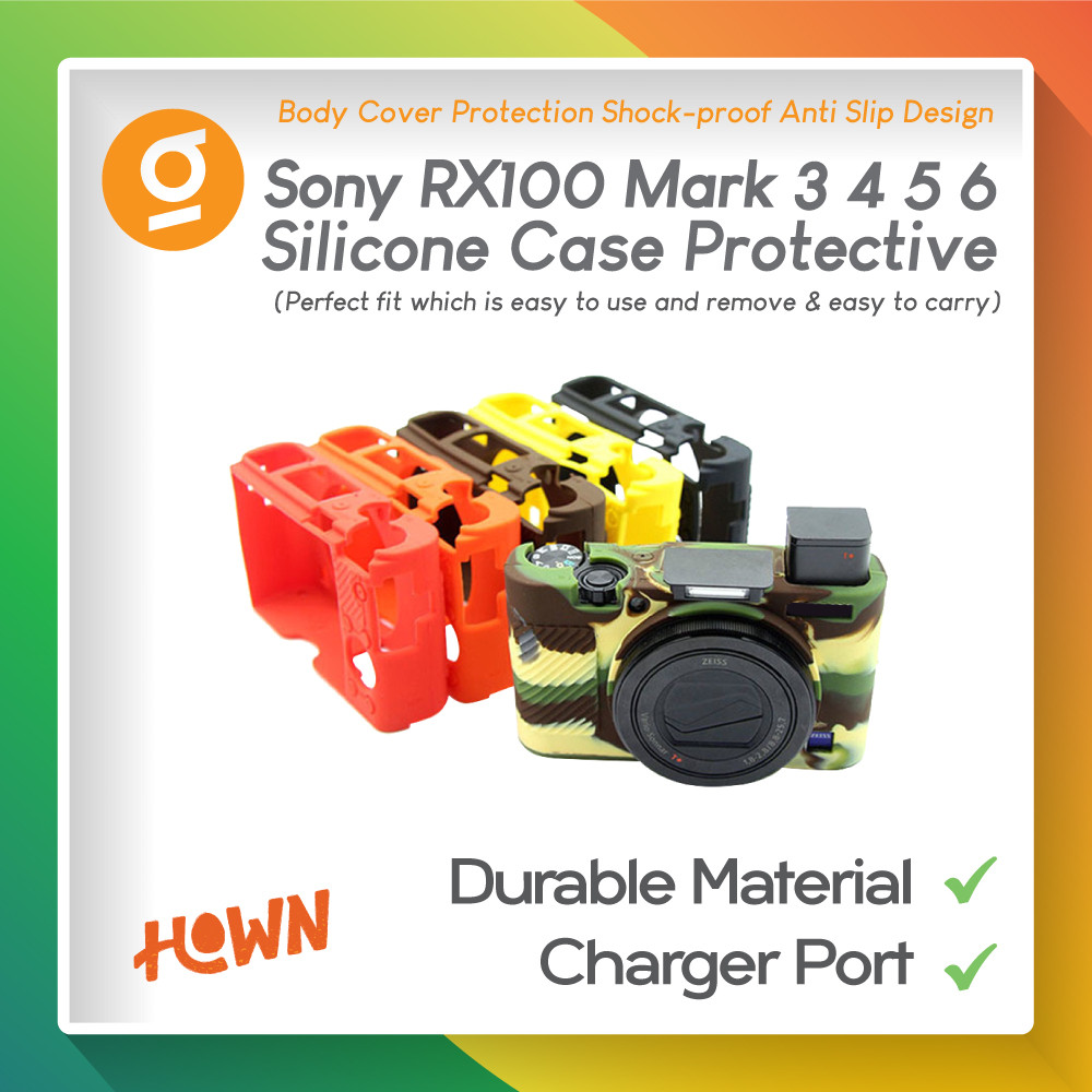 Silicone Case for Sony RX100 Mark 3 4 5 6 (RX100iii RX100iv RX100v RX100vi Sarung Rubber) Silikon Co